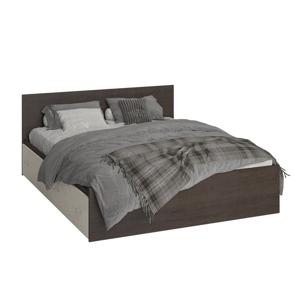 Кровать Рига с 4-мя Выдвижными Ящиками 1400/1600 х 2000 мм