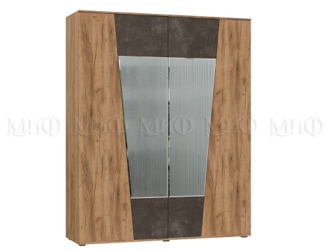 Спальный Гарнитур Портофино (Шкаф+Тумбы+Кровать+Комод)/ Дуб Крафт/Бетон