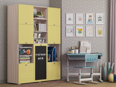 Шкаф Юнга-11 МДФ (Ш-1500  x В-2020  x Г-420 мм)/Разные Цвета