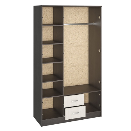 Шкаф Рига 3-х Створчатый с Зеркалом ШК-3/Разные Цвета (Ш-1200 х В-2120 х Г-520 мм)