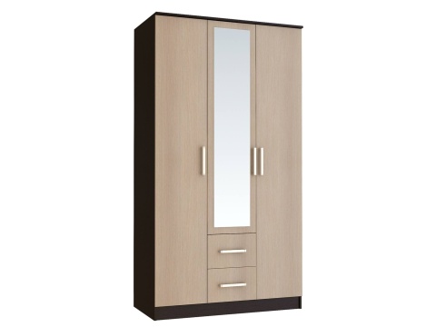 Шкаф 3-х Створчатый Фиджи (Ш-1200 х В-2016 х Г-520 мм)/Разные Цвета