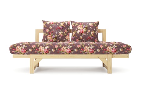 Диван кушетка Амбер бордовый 